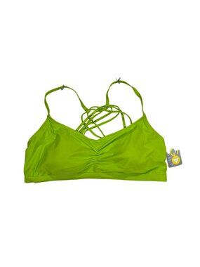 Go Gossip Womens Strappy Padded Bra XL Bright Green Nylon/Spandex Blend Bra